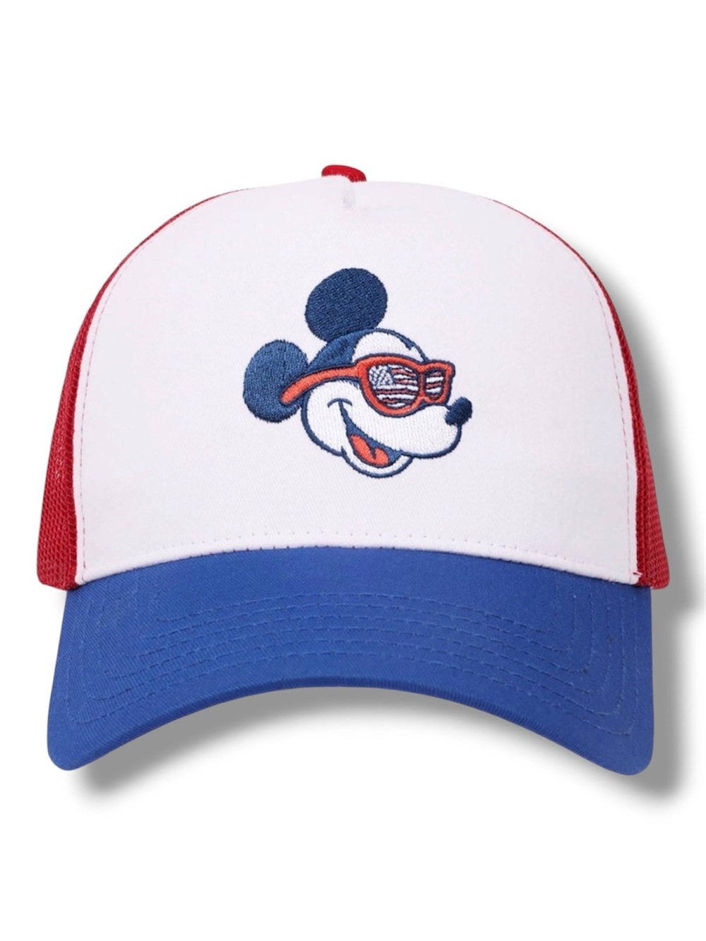 Disney Mickey Mouse Patriotic USA Trucker Hat - NWT